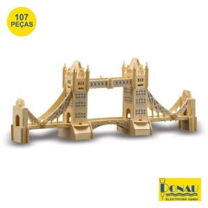 Tower Bridge Painéis De Contraplacado C/ 107 Peças Donau - (DNM884)
