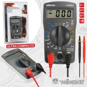 Multímetro Digital 3½ Dígitos 10a VELLEMAN - (DVM832)