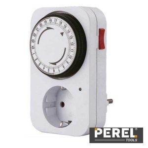 Temporizador Analógico Ajustável 24h PEREL - (E305D3-G)