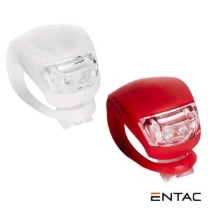 Conjnto Luz LED Dianteira P/ Bicicleta IP65 ENTAC - (EBL-TWIN-PL)