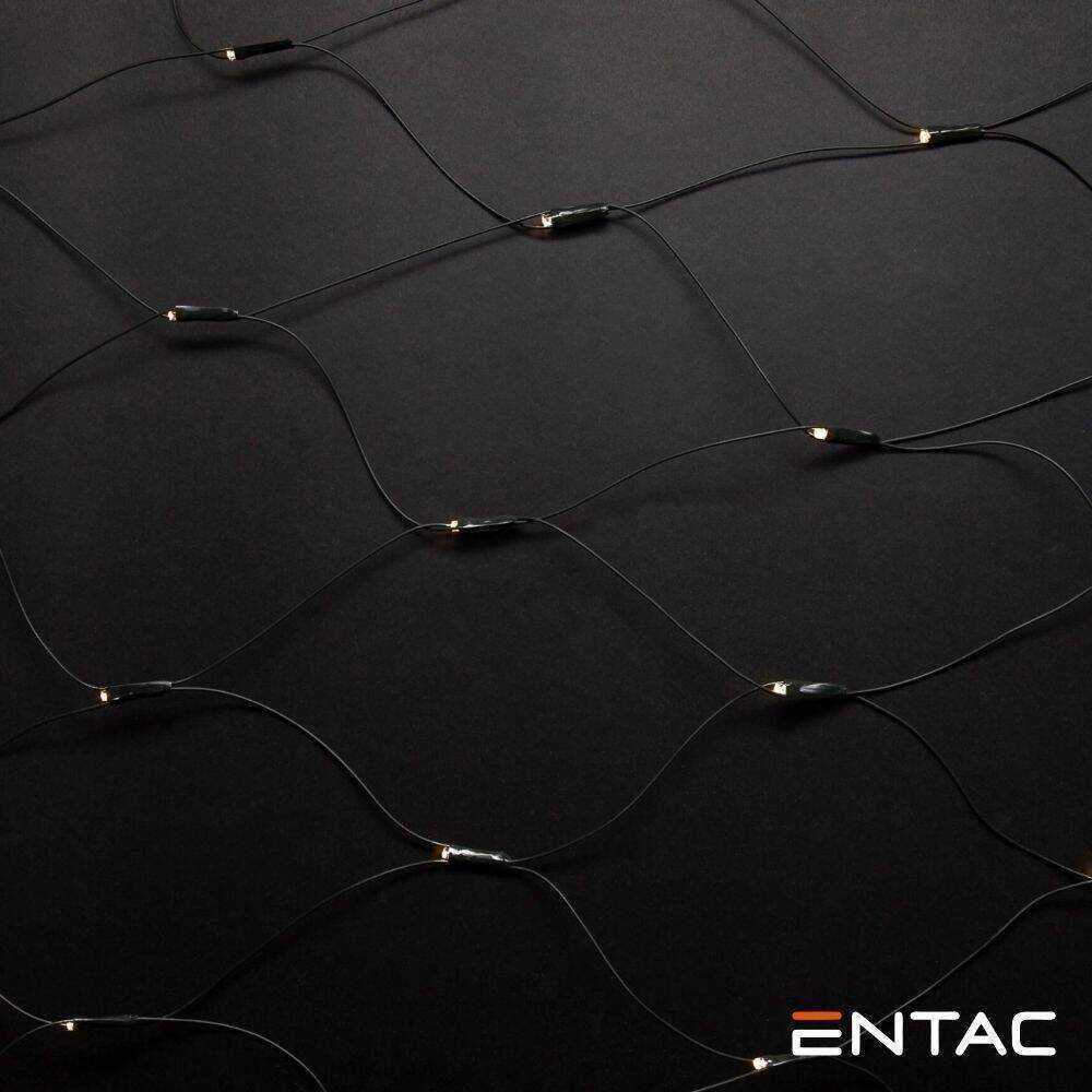 Luzes de Natal 160 LED 6400K Rede 220V 2x1.5m ENTAC - (ECL-NET-160-CW)
