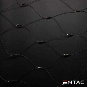 Luzes de Natal 160 LED 3000K Rede 220V 2x1.5m ENTAC - (ECL-NET-160-WW)