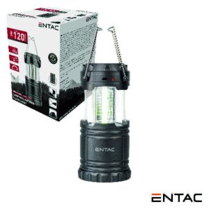 Lanterna LED P/ Campismo 3W 120lm C/ Painel Solar IP54 - (ECL-SOLAR-PLM)