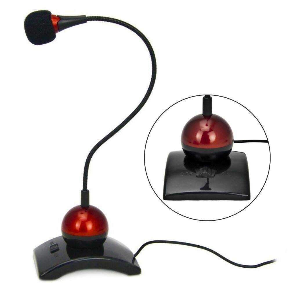 Microfone Mesa por Jack 3.5mm Vermelho - (EH130)