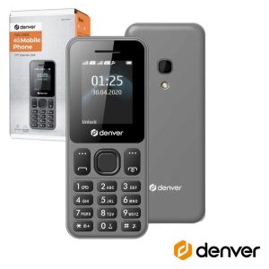 Telemóvel C/ LCD 1.77" 4G Dual Sim FM/BT Cinzento DENVER - (FAS-1860L)