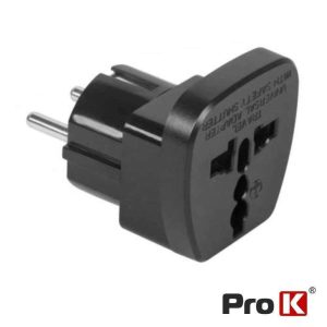 Ficha Adaptadora Viagem Universal Preto PROK - (FAVUNI1-2)