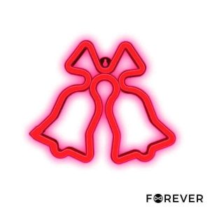 Luz LED Neon Em Forma de Sinos De Natal 36x18cm - (FLNE17)