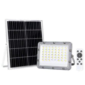 Foco LED C/ Painel Solar 60W 4000K 400lm Cinzento - (FPLE60NW-SOLAR(K))