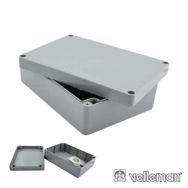 Caixa Estanque Abs Cinzento Escuro 120x120x90mm - (G387)