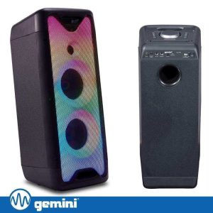 Coluna Amplificada 2x6.5" 800W RGB USB/FM/AUX/BT/TWS GEMINI - (GLS-550)