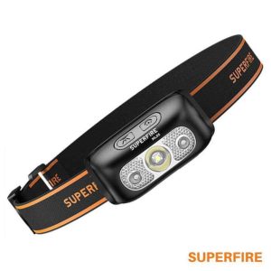 Lanterna de Cabeça 2W 110lm IP44 SUPERFIRE - (HL05-D)
