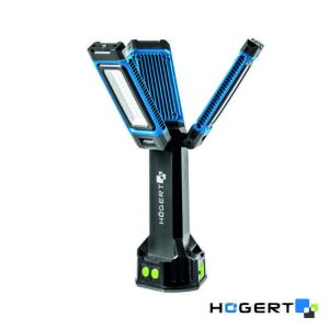 Foco LED c/ 3 Paineis 7000lm 6500K C/ Bateria C/ Tripé IP54 - (HT1E450)