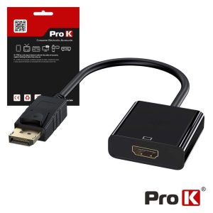 Cabo Displayport Macho / HDMI Fêmea PROK - (INF-DISPLAYHDMI)
