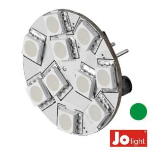 Lâmpada G4 2.2W 12V 10 LEDS Verde Jolight - (JO507G)