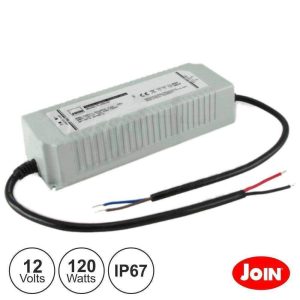 Fonte De Alimentação Estanque 12V 10a 120W IP67 JOIN - (KL456-02)