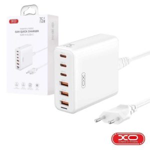 Alimentador 3x USB-A 3x USB-C PD 75W GaN XO - (L133)