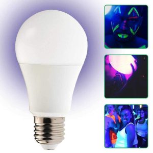 Lâmpada LED E27 Globo A60 6W Luz Negra 230V - (LLE2706BK)