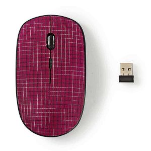 Rato S/ fios 1600 dpi 3 botões Rosa - (MSWS500PK)