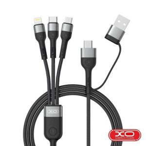 Cabo USB-A/C Macho/MicroUSB/USB-C/Lightning 1.2M 60W XO - (NB254)
