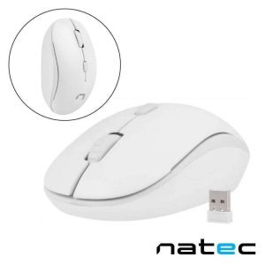 Rato Óptico S/ Fios 800-1600DPI USB Branco NATEC - (NMY-1191)