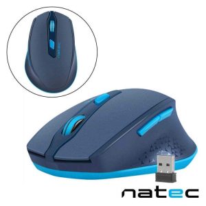 Rato Óptico S/ Fios 800-2400DPI USB Azul NATEC - (NMY-1424)