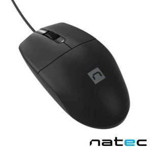 Rato Óptico C/ Fios 1200DPI USB Preto NATEC - (NMY-2021)