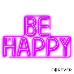 Luz LED Neon Em Forma de Letras BE HAPPY - (NNE10)