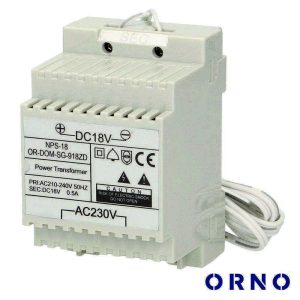 Fonte De Alimentação 18V 0.5A DIN ORNO - (OR-DOM-SG-918ZD)