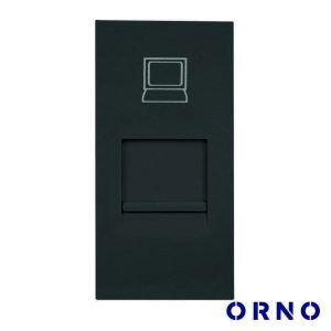 Módulo RJ45 22.55x45mm P/ Encastrar OR-GM-9010/B ORNO - (OR-GM-9010/B/RJ45)