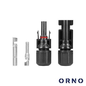 Ficha Fotovoltaica MC4 Macho/Fêmea 1000V IP67 Orno - (OR-PV-13605/100)