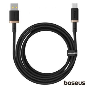 Cabo USB-A/USB-C Macho/Macho 2m PD/QC 3.0 60W Dura BASEUS - (P10377802U01-02)