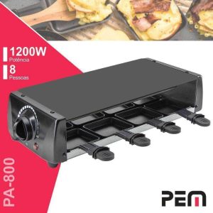 Grelhador Raclette 8 Gavetas P/ Queijo 1200W PEM - (PA-800)