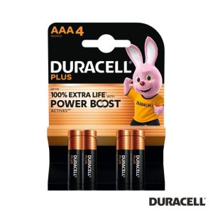 Pilha Alcalina LR03/AAA 1.5V 4x Plus Power Boost DURACELL - (PAD-LR03/4PPB)