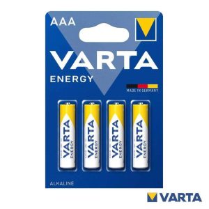 Pilha Alcalina LR03/AAA 1.5V 4x Energy VARTA - (PAV-LR03/4)