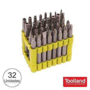 Conjunto 32 Bits 75mm TOOLLAND - (PBS03)