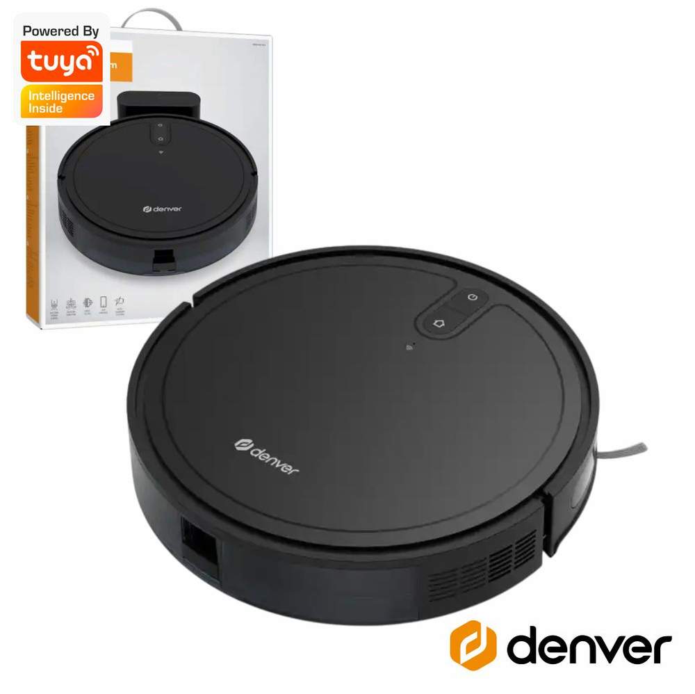 Aspirador Robô Inteligente Wi-Fi TUYA DENVER - (RVC-125)