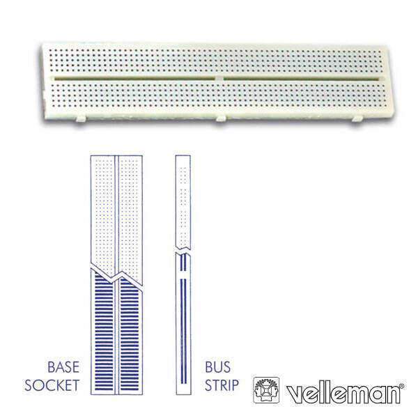 Placa De Ensaio Multifunções C/ 640 Pontos VELLEMAN - (SD10N)