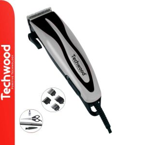 Máquina Cortar Cabelo C/ Acessórios Cinzento TECHWOOD - (TT-624)