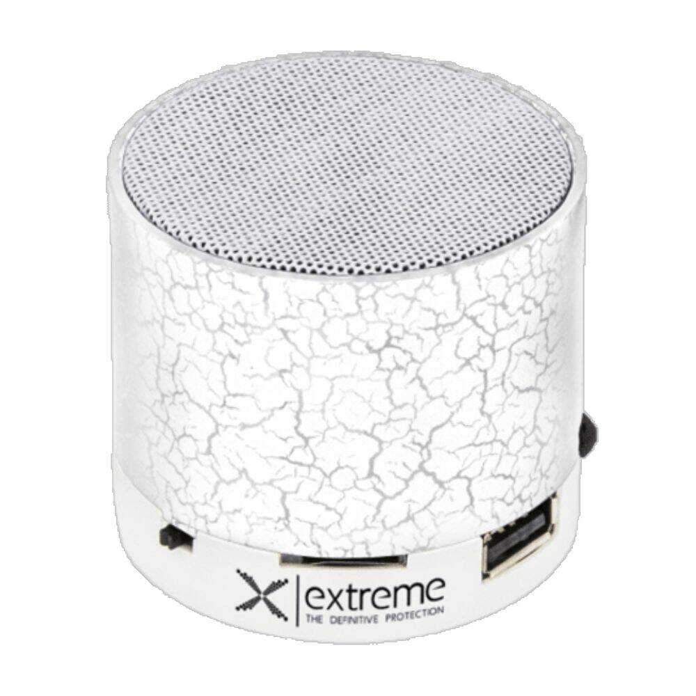 Coluna Bluetooth Portátil 3W SD/Bat/LED Branco - (XP101W)