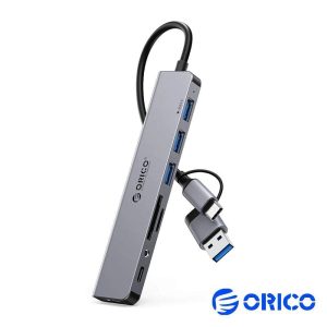 Hub USB 3 Portas USB 3.0/1x USB-C/1x Jack 3.5/2x Cartão SD - (YSA8-U3)