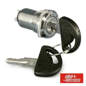 Comutador C/ Chave De 1 Circuito Off/On/On Redondo - (360-148)