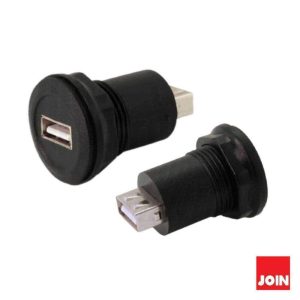 Ficha Adaptadora USB-A Fêmea / Fêmea Painel JOIN - (64-527/1NP)