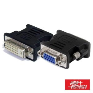 Ficha Adaptadora DVI-I Dual Link Fêmea / VGA Fêmea - (64-576/1)