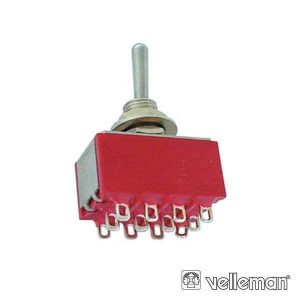 Comutador Alavanca 4pdt On-On - Tipo Ci - (8401C)