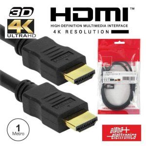 Cabo HDMI Dourado Macho / Macho 2.0 4k Preto 1M - (93-591/1E)