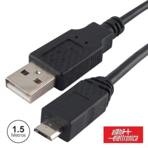 Cabo USB-A 2.0 Macho / Micro USB-B Macho 1.5m - (95-653/1.5B)