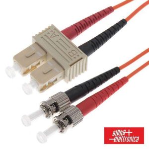 Cabo Fibra Óptica Multimodo Om2 3mm Sc/Upc-St/Upc 3m Alpha - (95-924/003)