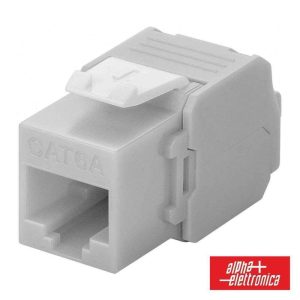 Ficha RJ45 Modular 8P8C CAT6A Keystone ALPHA - (96-301-6A-W)