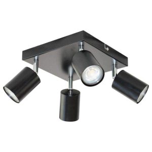 Candeeiro LED Teto/Parede 4x50W 140mm Preto ADVITI - (AD-OP-6348BGU10)