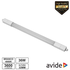 Armadura LED Batten 36W IP65 4000K 3600lm 150cm AVIDE - (ALNLNW-36W)